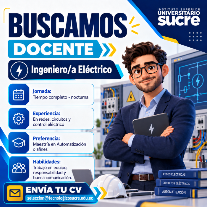 BUSCAMOS DOCENTE ING ELÉCTRICO